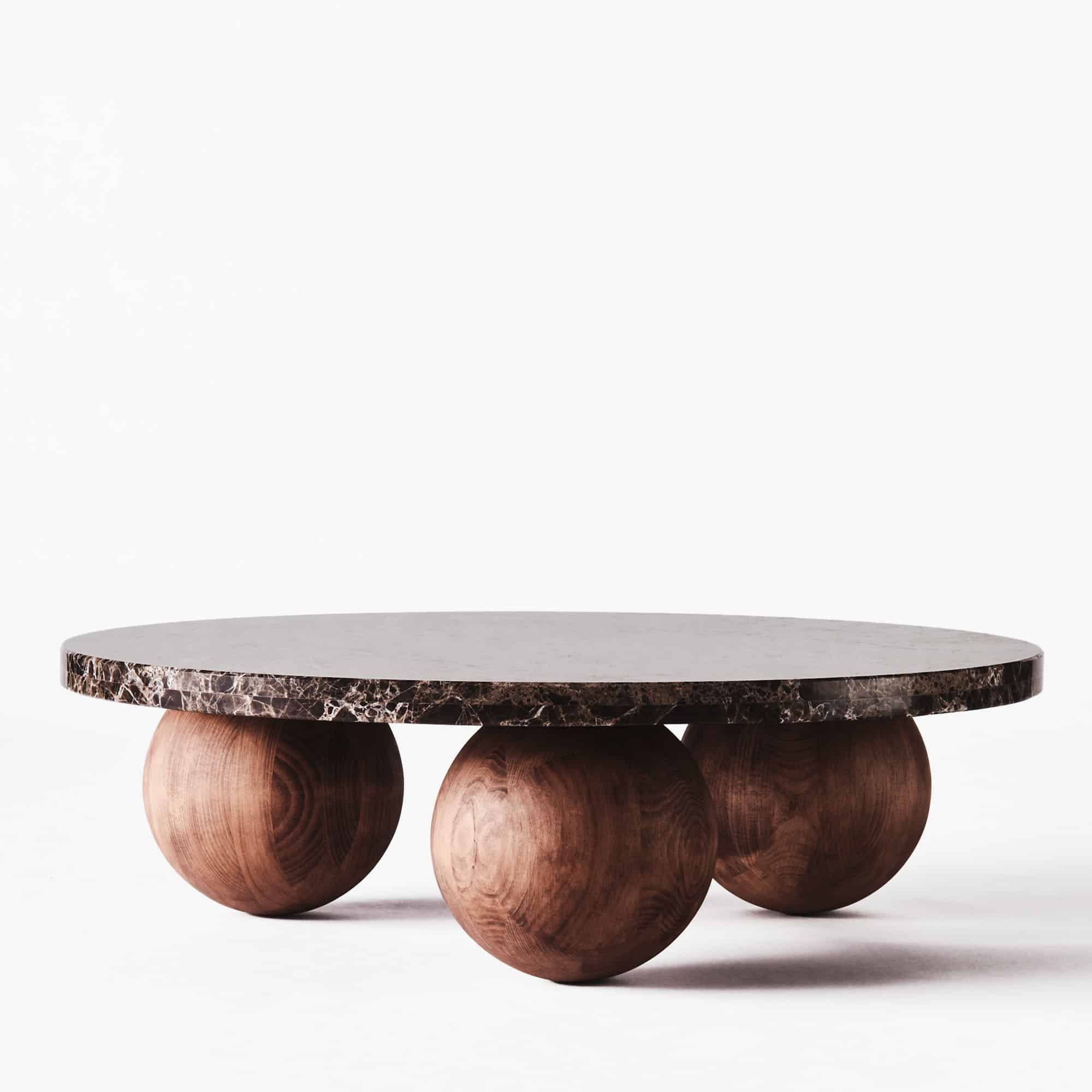 Sphere Round Sofa Table Dark Emperedor