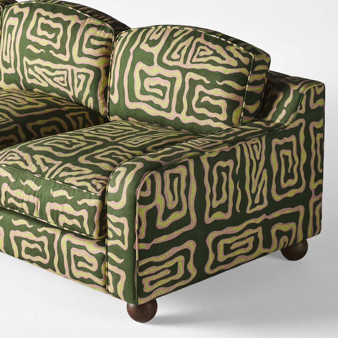 Lola Sofa Beaten Track Green - Image 3