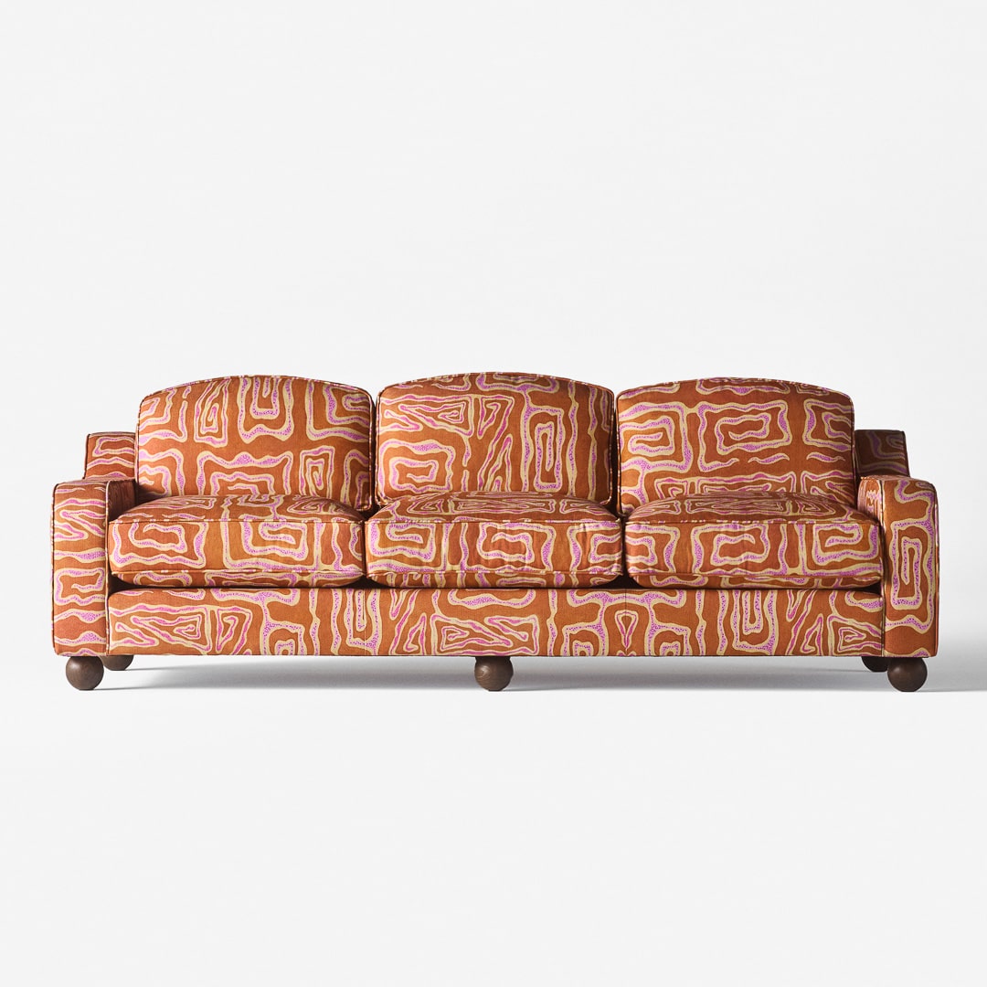 Lola Sofa Beaten Track Peach
