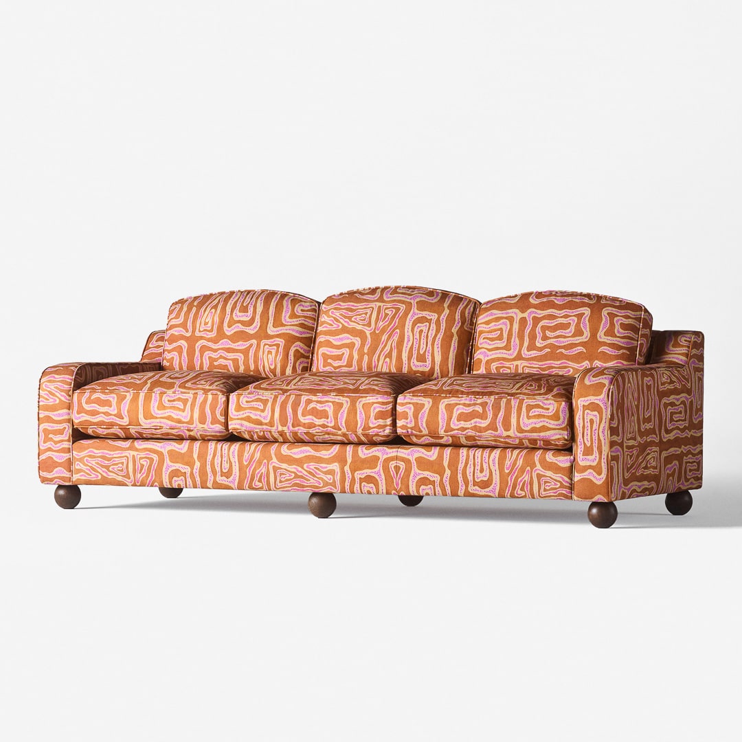 Lola Sofa Beaten Track Peach - Image 5
