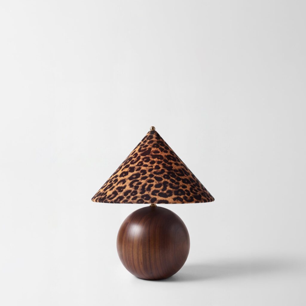 Sphere Leopard Table Lamp